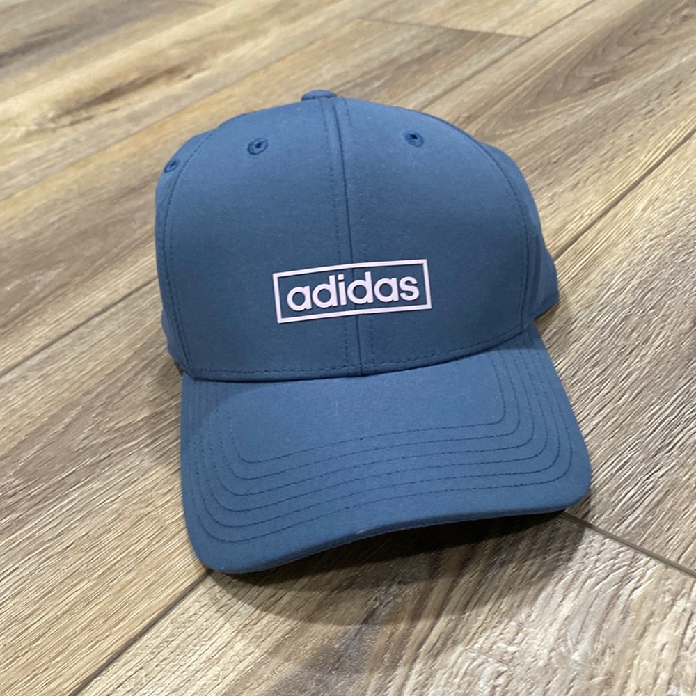 NWT ADIDAS Hat Women’s Blue Gray Poly/Cotton Adjustable